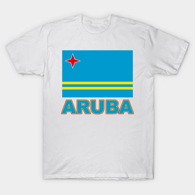 The Pride of Aruba - Aruba Flag Design T-Shirt by Naves